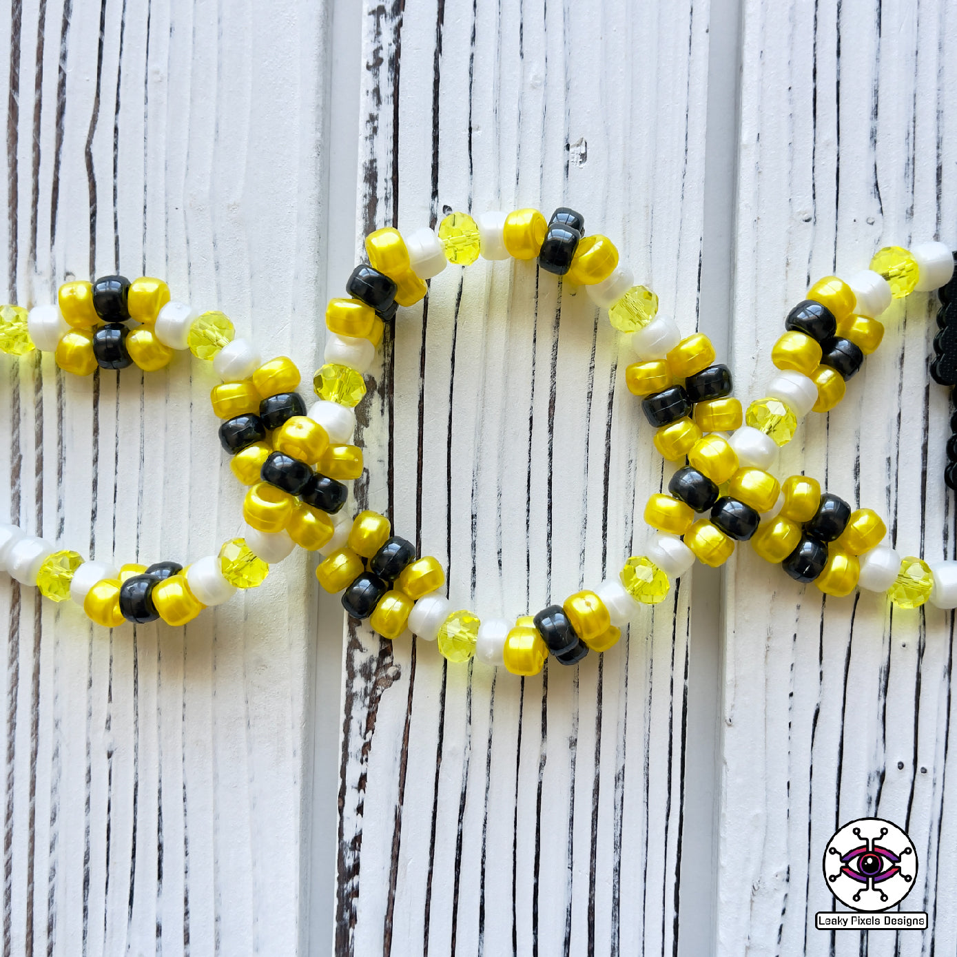 Gigantamax pikachu perler necklace by leaky pixels