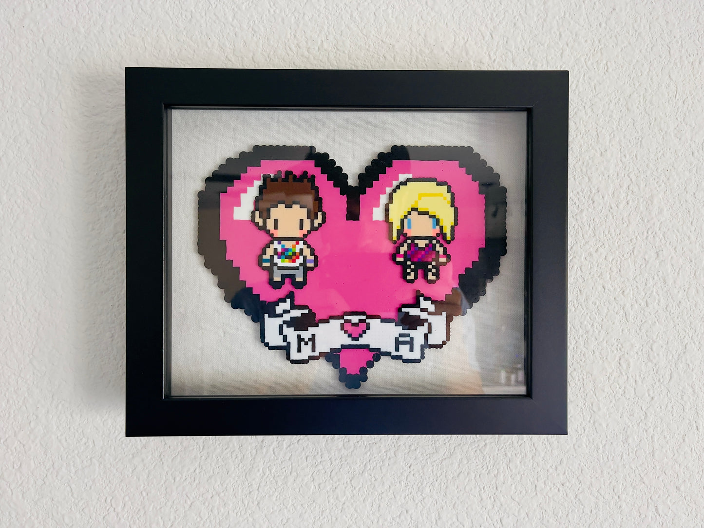 Custom Couple Heart Perler