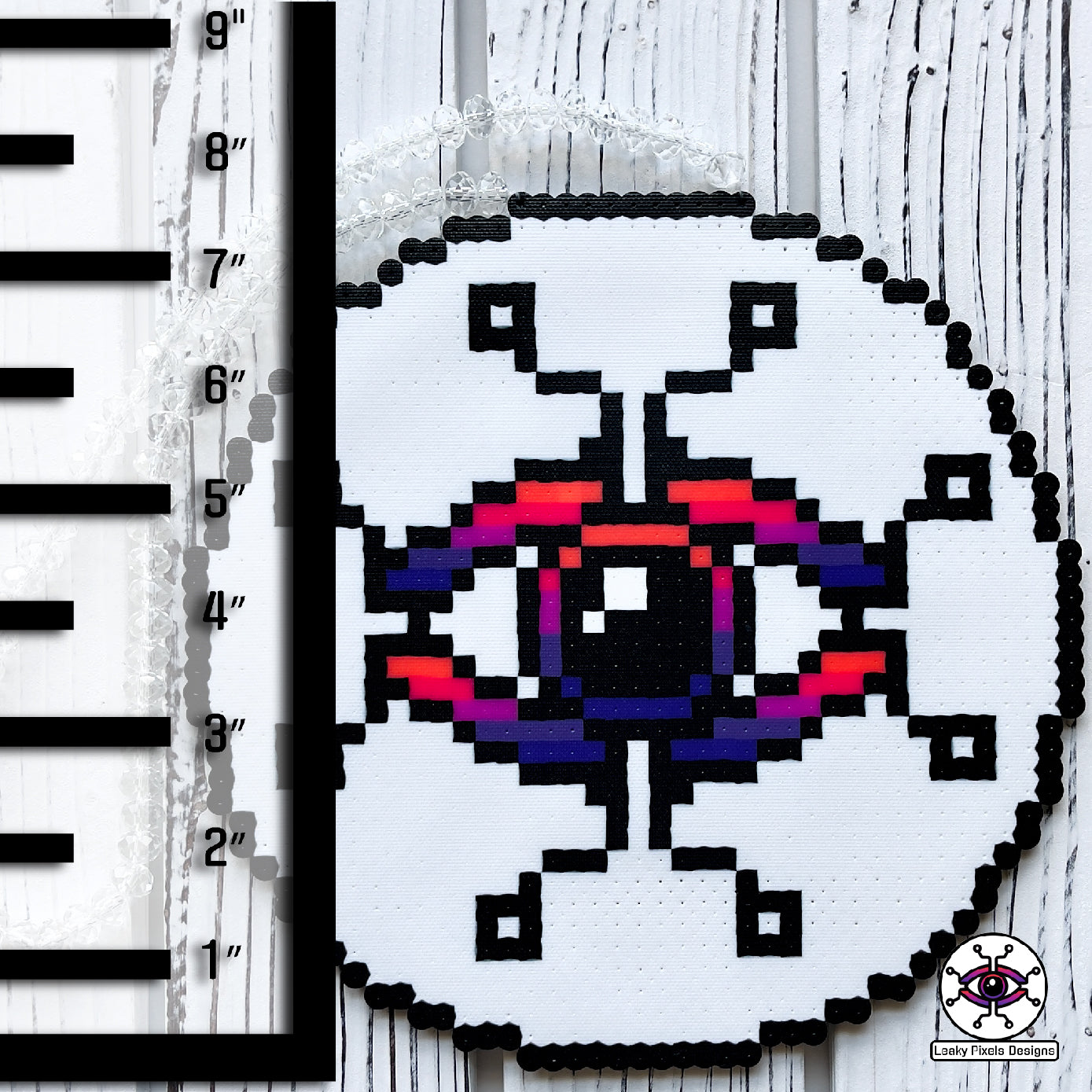 Collar Perler de píxeles con fugas