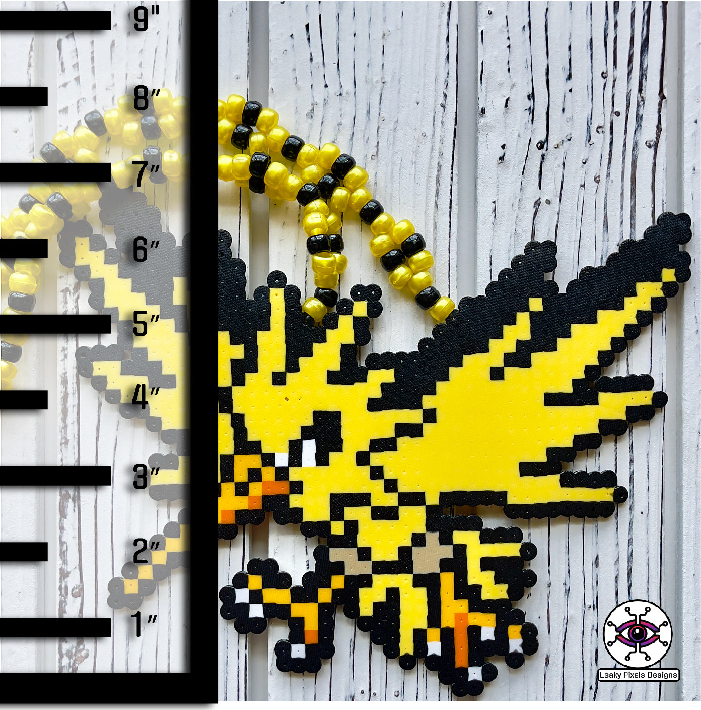 Zapdos Perler Necklace