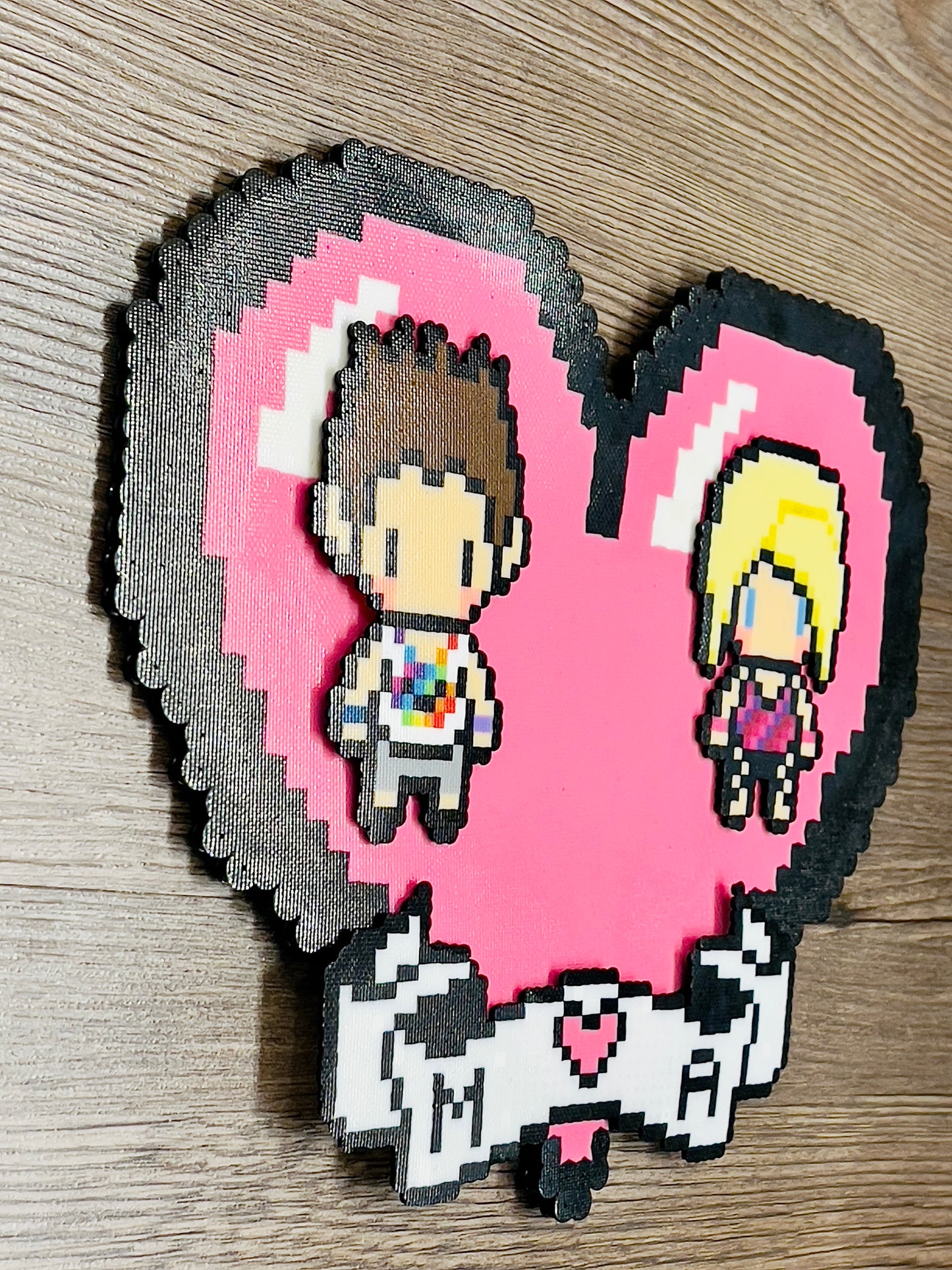 Custom Couple Heart Perler