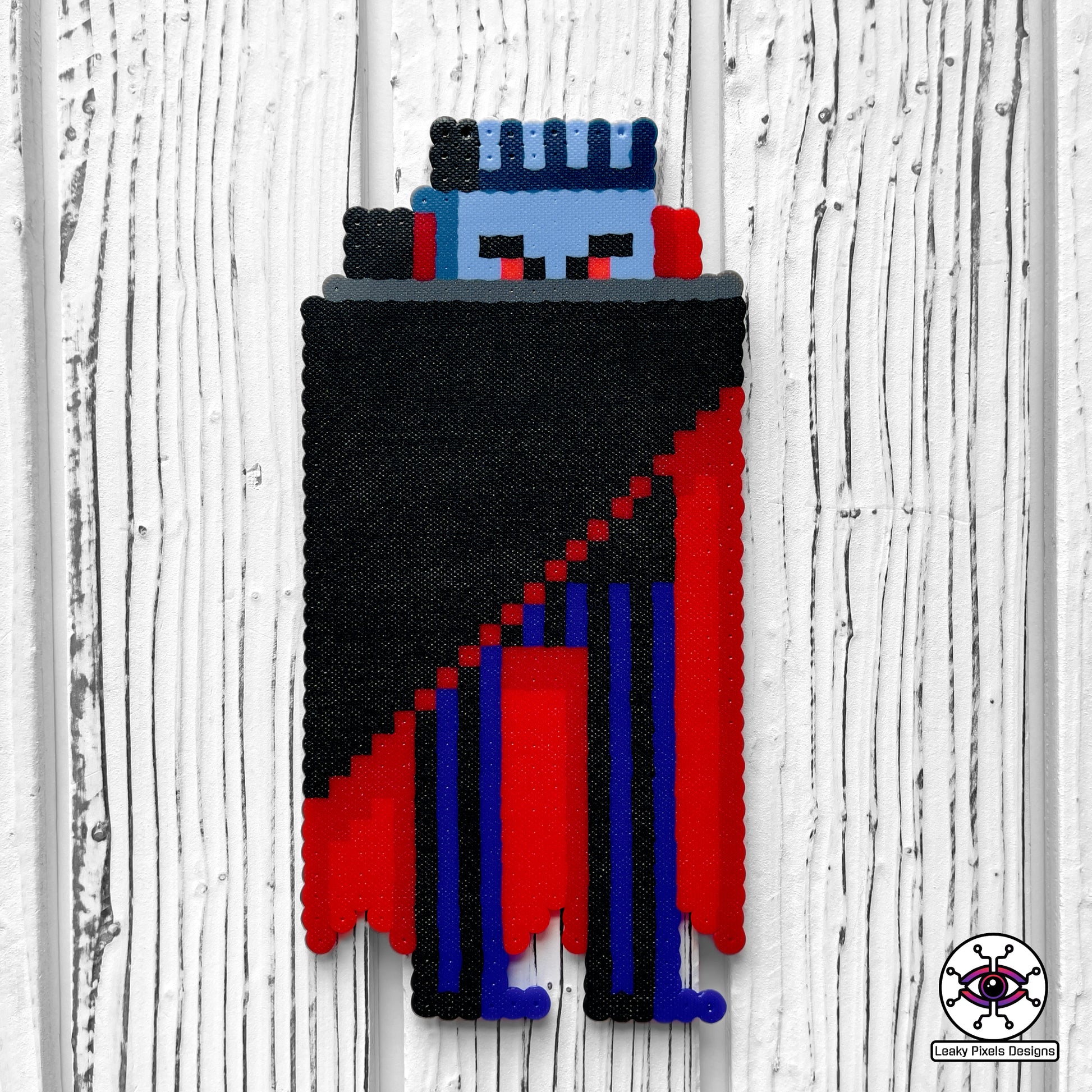 dracula vampire perler necklace by leaky pixels