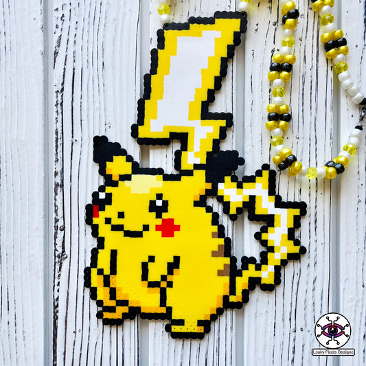 Moltres Perler Necklace – Leaky Pixels